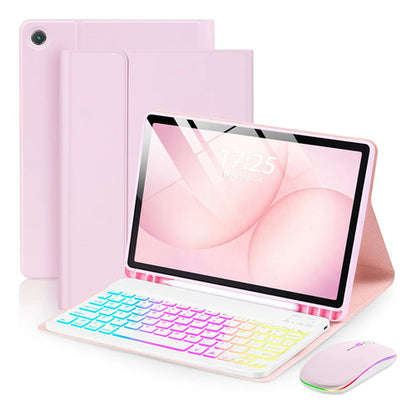 Funda Con Teclado Para Samsung Galaxy Tab A11+/a9+ 11' Rosa