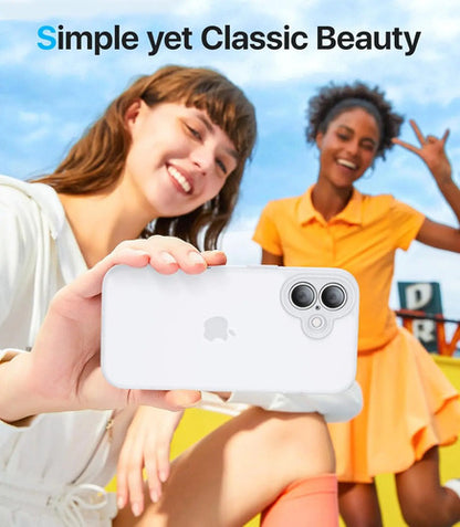 Funda Protectora Para iPhone 16, Antigolpes Blanco