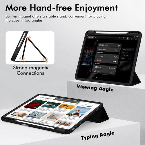 Estuche Zryxal Para iPad Air 13 Pulgadas M3 2025/m2 2024 ... Negro