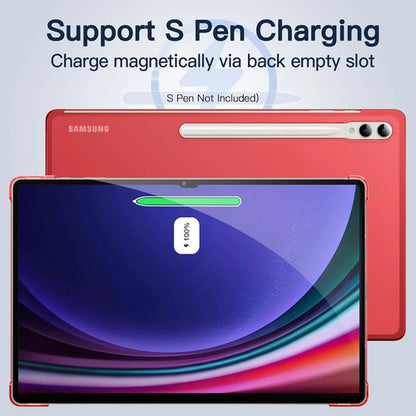 Funda Jetech Para Samsung Galaxy Tab S10 Ultra/s9 Ultra Rojo