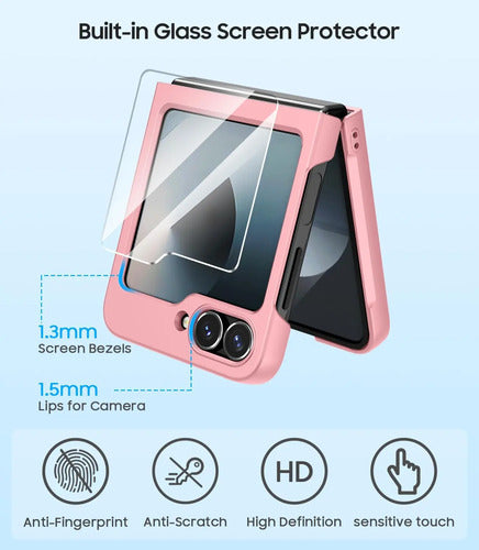 Funda Para Samsung Galaxy Z Flip 6/7 Fe Rosa