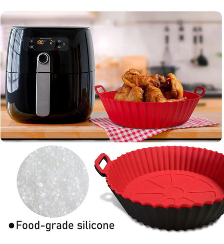 Bandejas De Silicona Para Freidora De Aire, Reutilizables