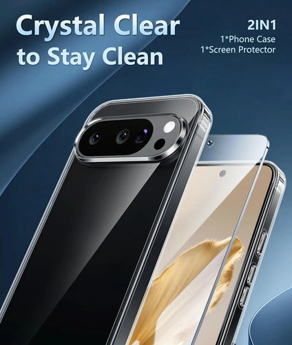 Funda Transparente Antigolpes Para Google Pixel Transparente