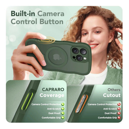 Funda Para iPhone 16 Pro Verde Oscuro