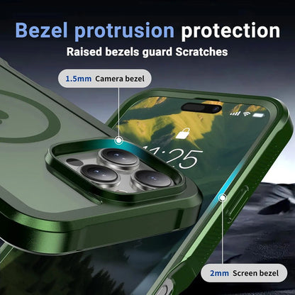 Funda Magnética Para iPhone 16 Pro Max Verde Oscuro