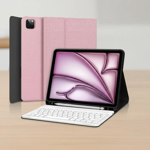 Funda Con Tecladopara iPad Air 11'' Y Pro 11'... Rosa Oscuro