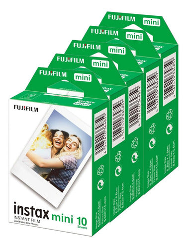 Pack X50 Hojas De Película Instantánea Fujiinstax Mini Color