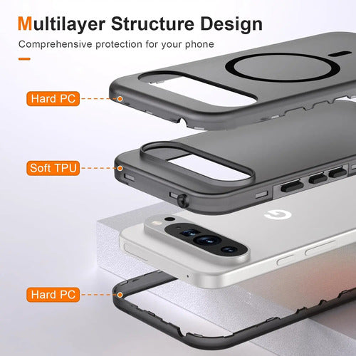 Funda Magnética Para Google Pixel 9/9 Pro Negro