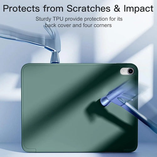 Funda Akkerds Para iPad A16 De 11a Gen Y iPad 10.9  2022 Verde Oscuro