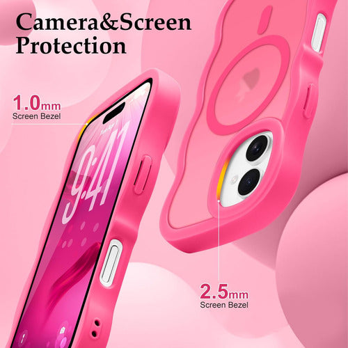 Funda Nzenguer Para iPhone Con Correa Rosa Chicle