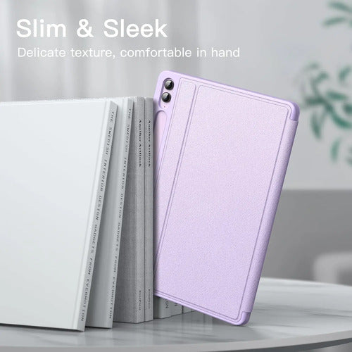 Funda Para Samsung Galaxy Tab S9 Fe+ 12.4' Con Soporte Lapiz Lavanda