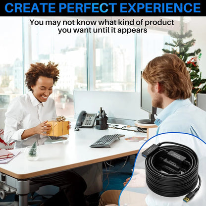 Cable Extensor Usb 3.0 Activo 100 Pies Negro