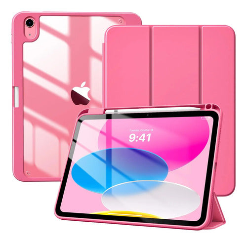 Funda Para iPad A16, 11va Gen 11'' 2025 Y 10ma Gen 10.9'' Rosa Chicle