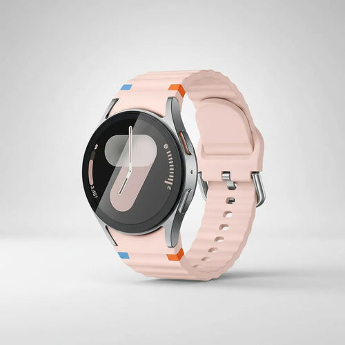 Correas Deportivas Compatibles Con Galaxy Watch 7 6 5 4 Fe Rosa 4.4 Cm