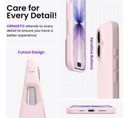 Funda Para iPhone 17, Silicona Líquida, Rosa Tiza Rosa Chicle