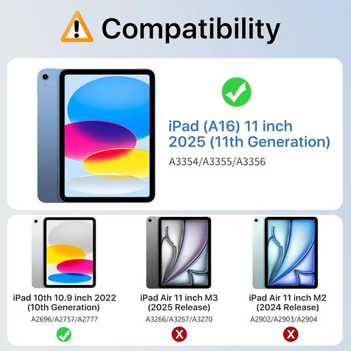 Funda Para iPad (a16) 11th Gen 11'' 2025 Y iPad 10th. Azul