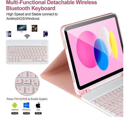 Funda Con Teclado Bluetooth Para iPad 11/10th Gen