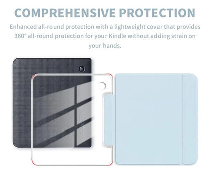 Funda Para Kobo Libra Color 7 Pulgadas Azul Claro Lisa