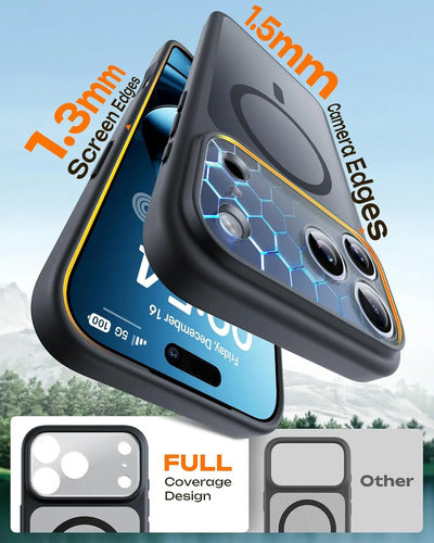 Funda Para iPhone 17 Pro, Compatible Con Magsafe Negro