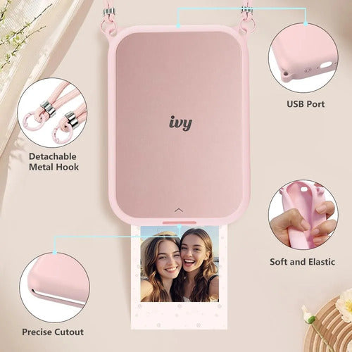 Funda De Silicona Para Impresora De Fotos Canon Ivy 2 Mini Rosa
