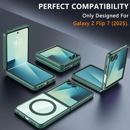 Funda Magnética Para Samsung Galaxy Z Flip 7 Verde Musgo