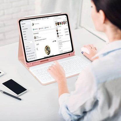 Funda Con Teclado Para iPad Air Y Pro De 11 Pulgadas Rosa