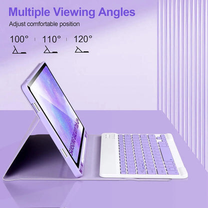 Funda Con Teclado Para Samsung Galaxy Tab A9+ 11'' 2023 Morado