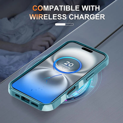 Funda Para iPhone 17 Con Protector De Pantalla Verde Oscuro