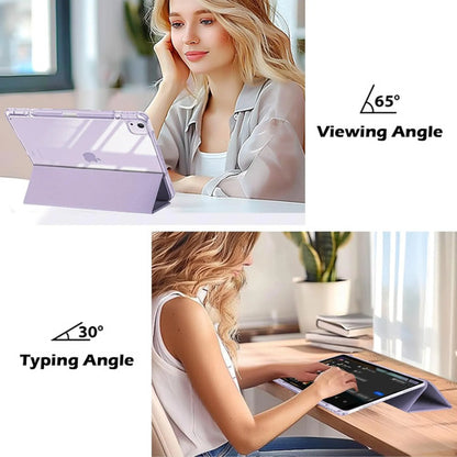 Funda Para iPad Air Con Soporte Para Lápiz Morado