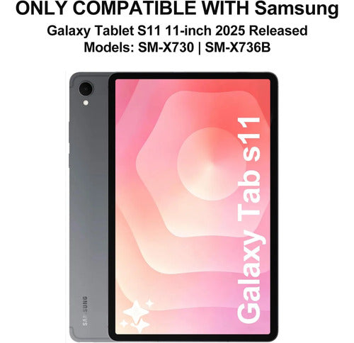 Funda Con Teclado Para Samsung Galaxy Tab S11 11' Rosa
