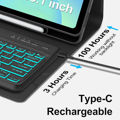 Funda Con Teclado Para Samsung Galaxy Tab S10fe+ Negro
