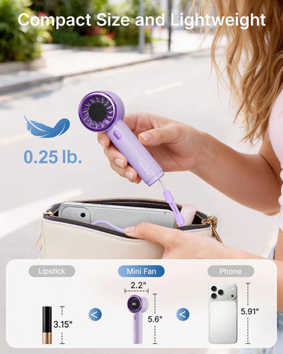 Mini Ventilador Portátil Sweetfull Violeta