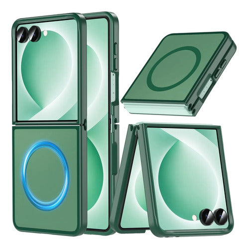 Funda Magnética Para Samsung Galaxy Z Flip 8 Verde Lima Liso