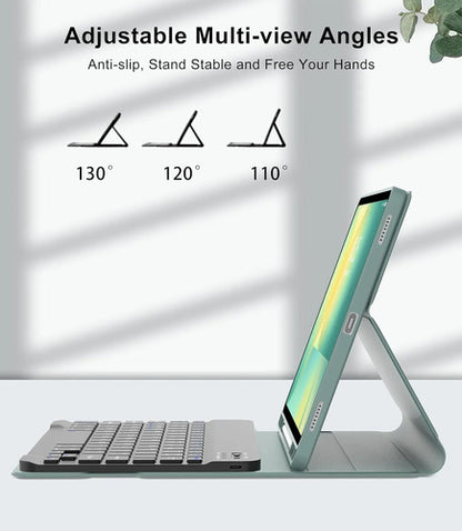 Funda Con Teclado Para Samsung Galaxy Tab S10 Lite/s10 Fe... Verde