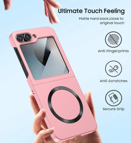 Funda Para Samsung Galaxy Z Flip 6/7 Fe Rosa