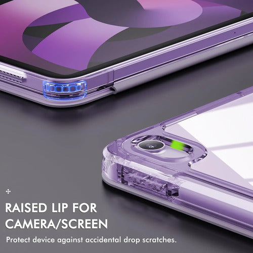 Funda Infiland Para iPad Air 11'' Con Soporte Para Lápiz Lavanda