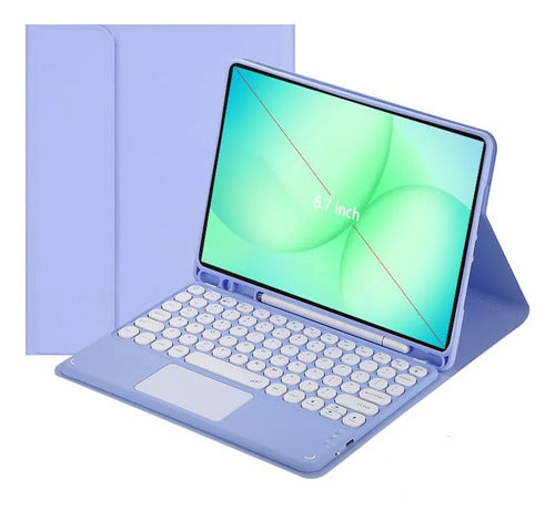 Funda Con Teclado Para Samsung Galaxy Tab A11/a9 8.7'' Violeta