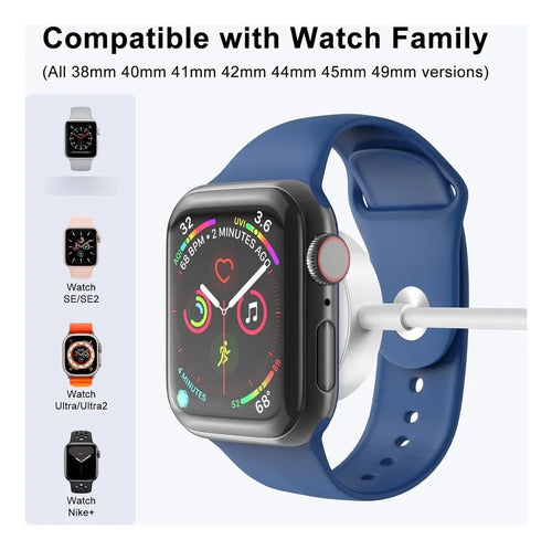 Cargador Inalámbrico Magnético Para Apple Watch Blanco