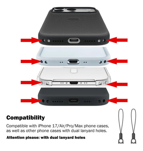 Correa Con Cordon Para iPhone 17 Pro