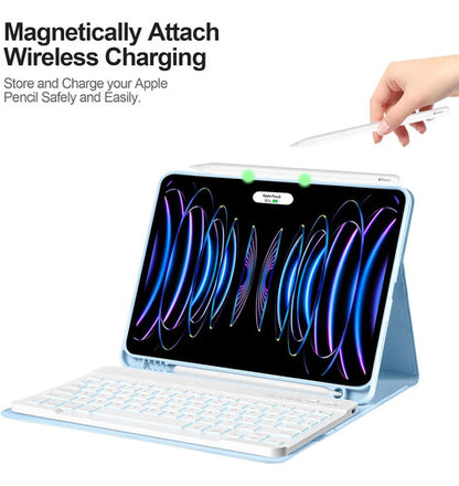 Funda Con Tecladopara iPad Pro Azul