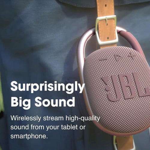 Jbl Clip 4: Parlante Bluetooth Ultracompacto E Impermeable Naranja