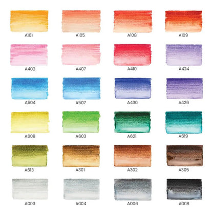 Set De 24 Rotuladores De Acuarela Arteza Pastel