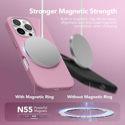 Funda Magnética Para iPhone 16 Pro Max Violeta Oscuro