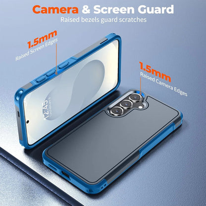 Funda Resistente Para Samsung Galaxy S25 Plus & S24 Plus Azul Oscuro