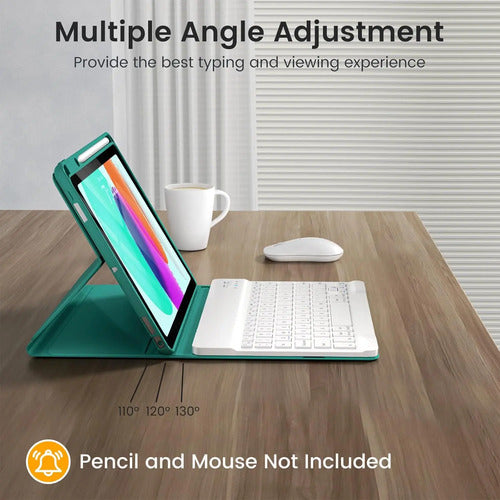 Funda Con Teclado Para iPad A16