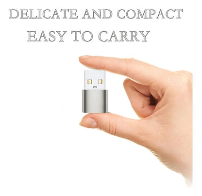 Adaptador Usb A Usb C, Cable Convertidor Tipo C Hembr A Mach Plateado