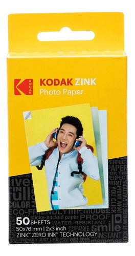 Papel Fotográfico Kodak Zink 2''x3' Blanco