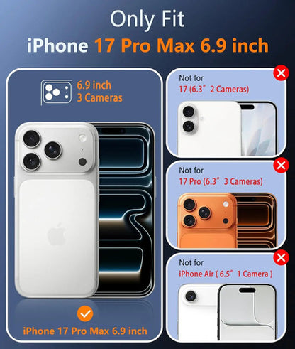 Funda Para iPhone 17 Pro Max 6.9 Pulgadas Transparente Transparente