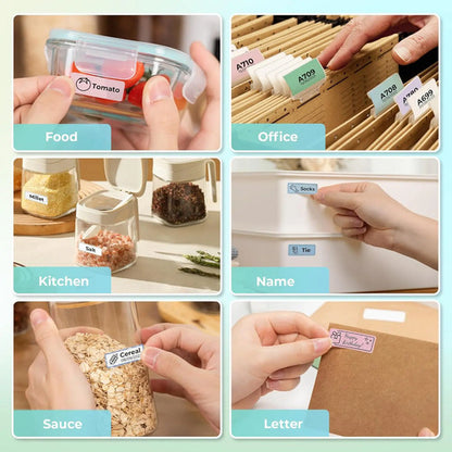 Nelko P21 Cinta De Etiquetas, Papel De Impresión, 14x40mm.