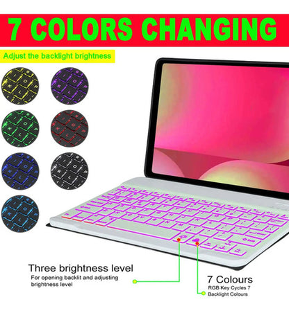 Funda De Teclado Para Galaxy Tab S9 Fe+ / Tab S10+ 12,4 PuLG
